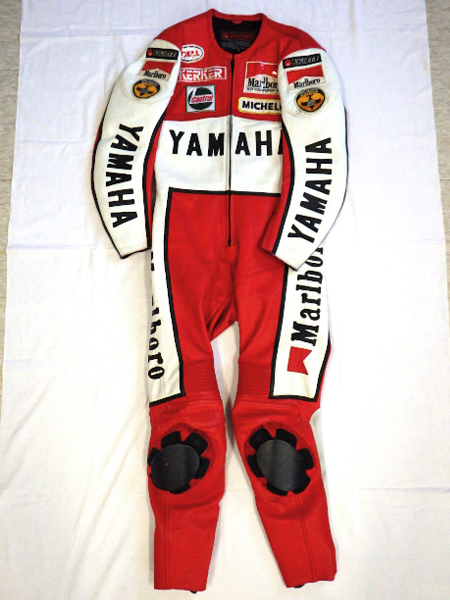 Yahoo!オークション - ヤマハ マルボロ レーシングスーツ 革ツナギ つ