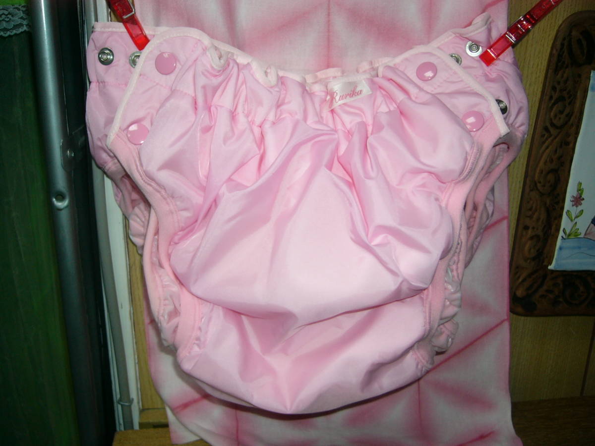 Yahoo!オークション - 大人おむつカバー ピンク L～LLサイズ 裏はベビ