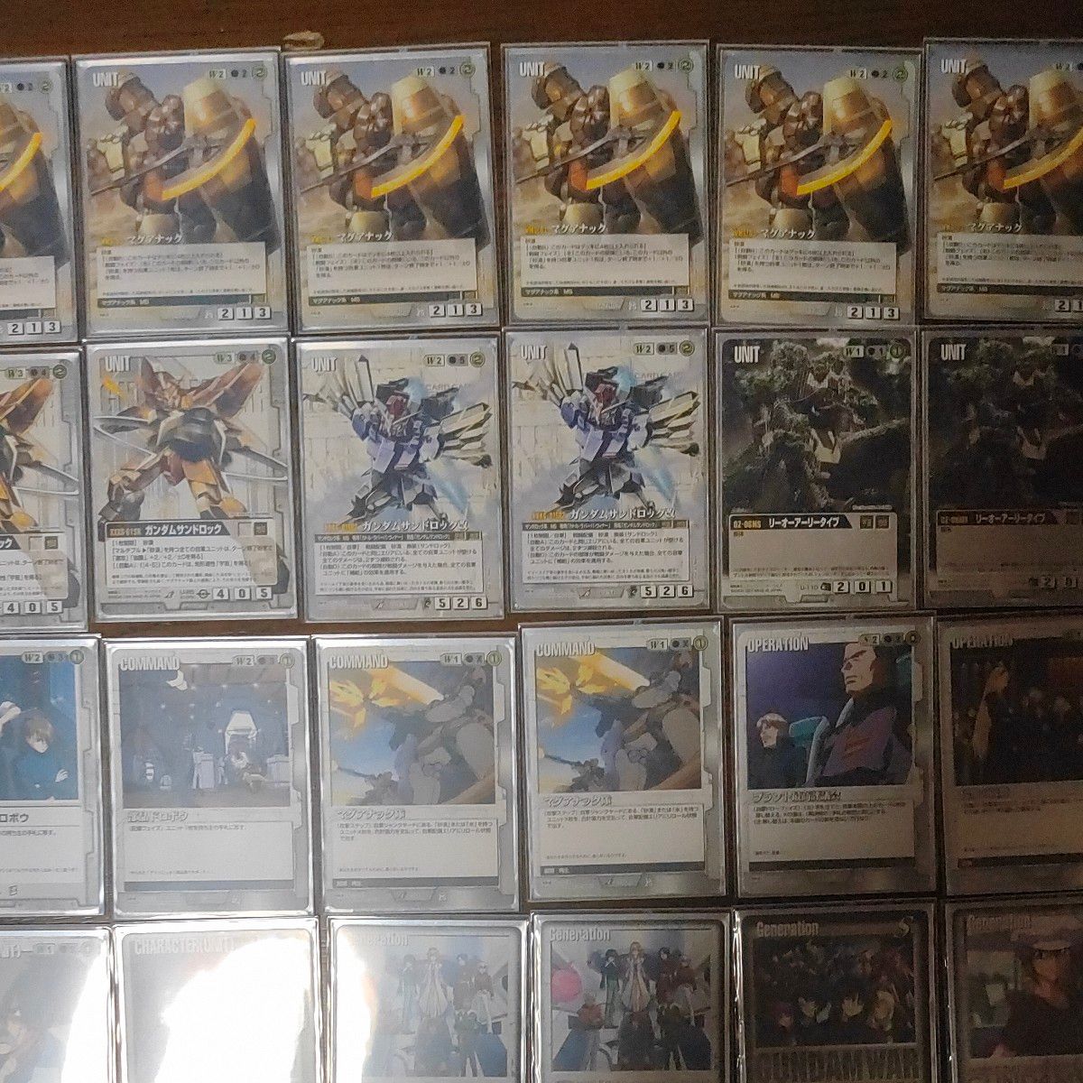 ガンダムウォー白 砂漠デッキ 60枚 (内サイド10枚)うるう日限定｜Yahoo