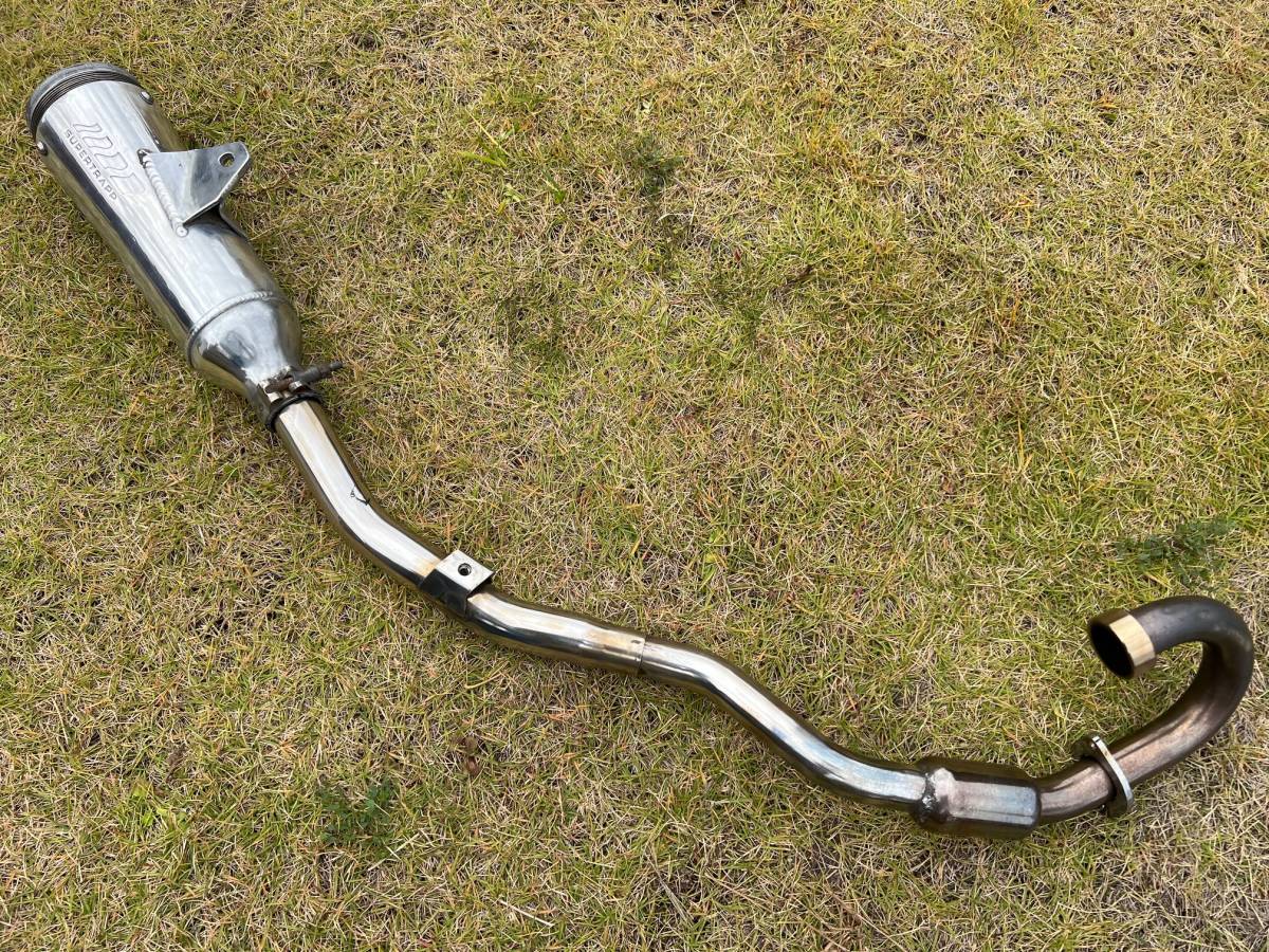 TW200 スーパートラップ アップマフラー フルエキ 林道走行 スクラン