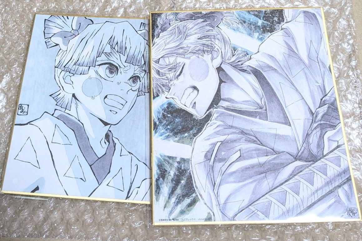 鬼滅の刃 遊郭編 複製ミニ色紙 我妻善逸 石後夏奈 岡部葵 イラスト 11