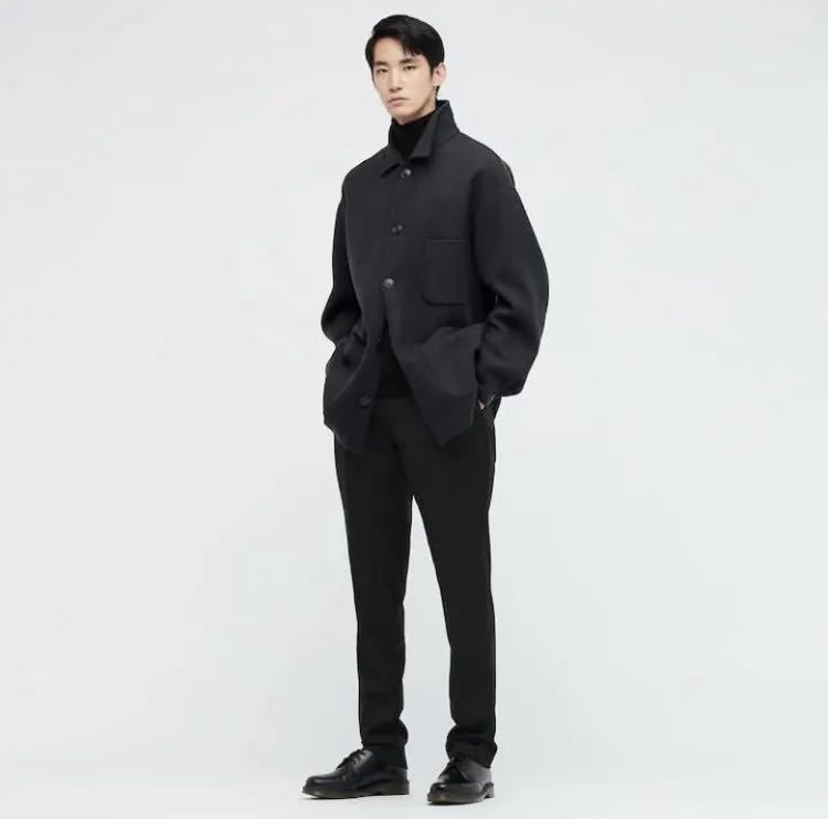 新品 ユニクロ +J ウールブレンド オーバーサイズシャツジャケット XL
