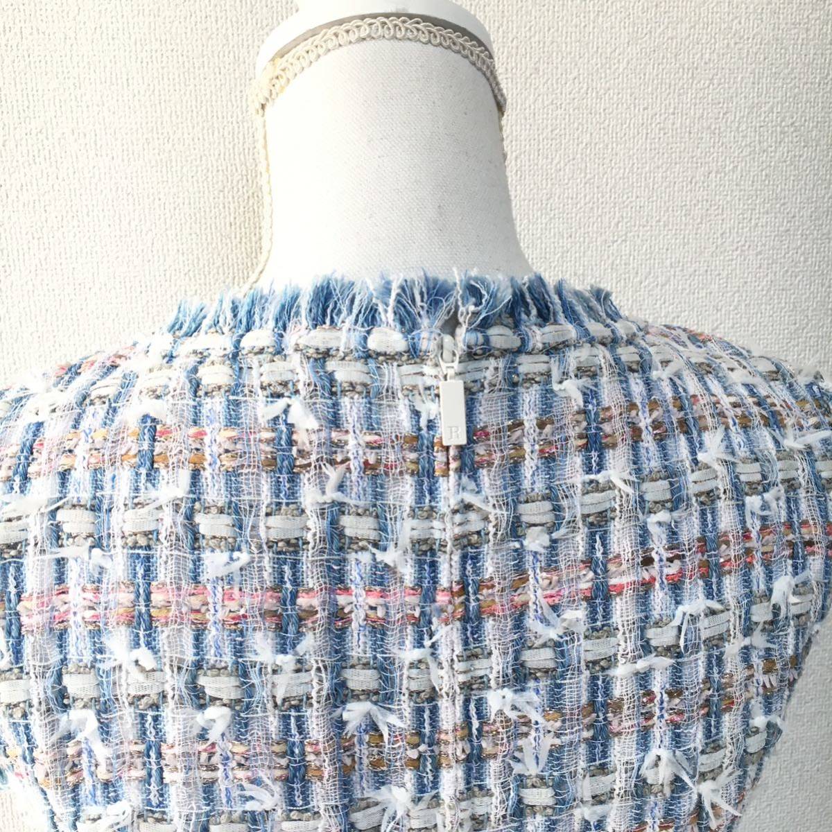 美品 定価15万円 Rene ルネ マリアケント ツイード ワンピース 送料