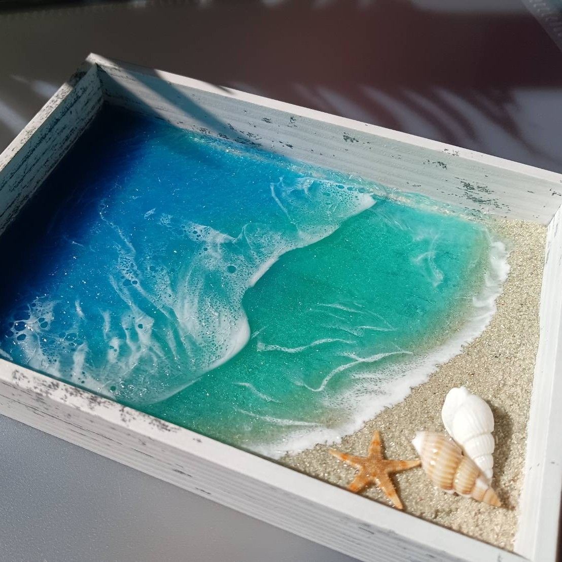海アートボックス No 104 】エポキシレジン アート オーシャン｜Yahoo