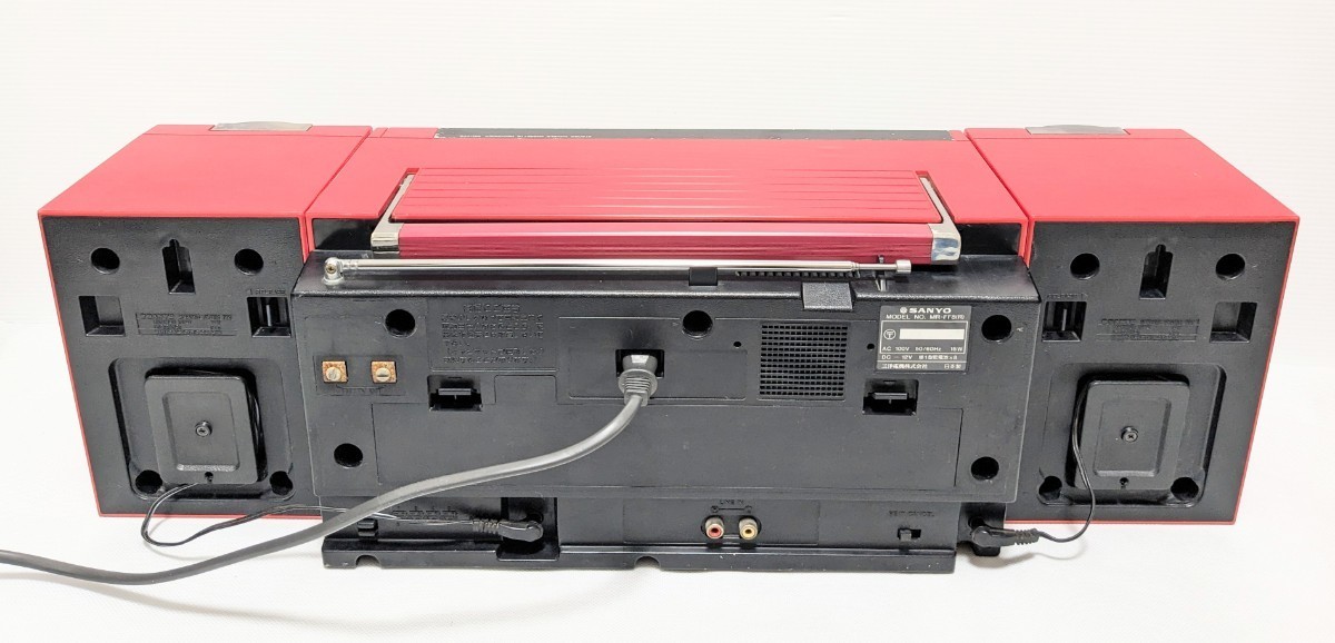 SANYO MR-FF8 ラジカセ カセットデッキ レッド 赤 サンヨー 三洋