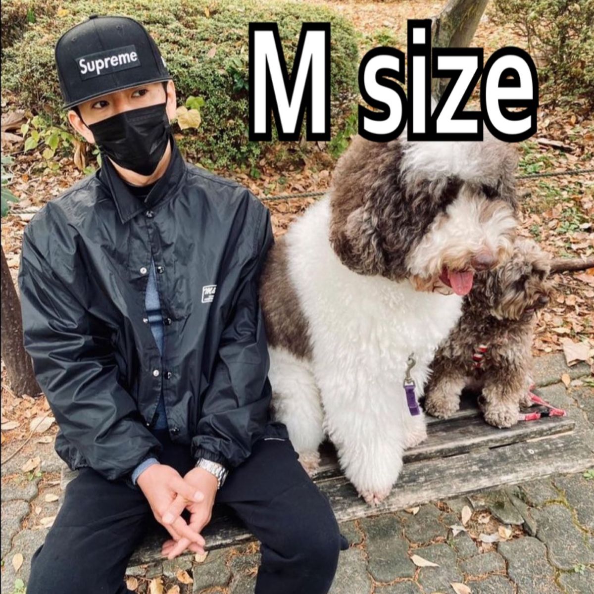 エムアンドエム M&M ボアコーチジャケット BLACK Mサイズ キムタク