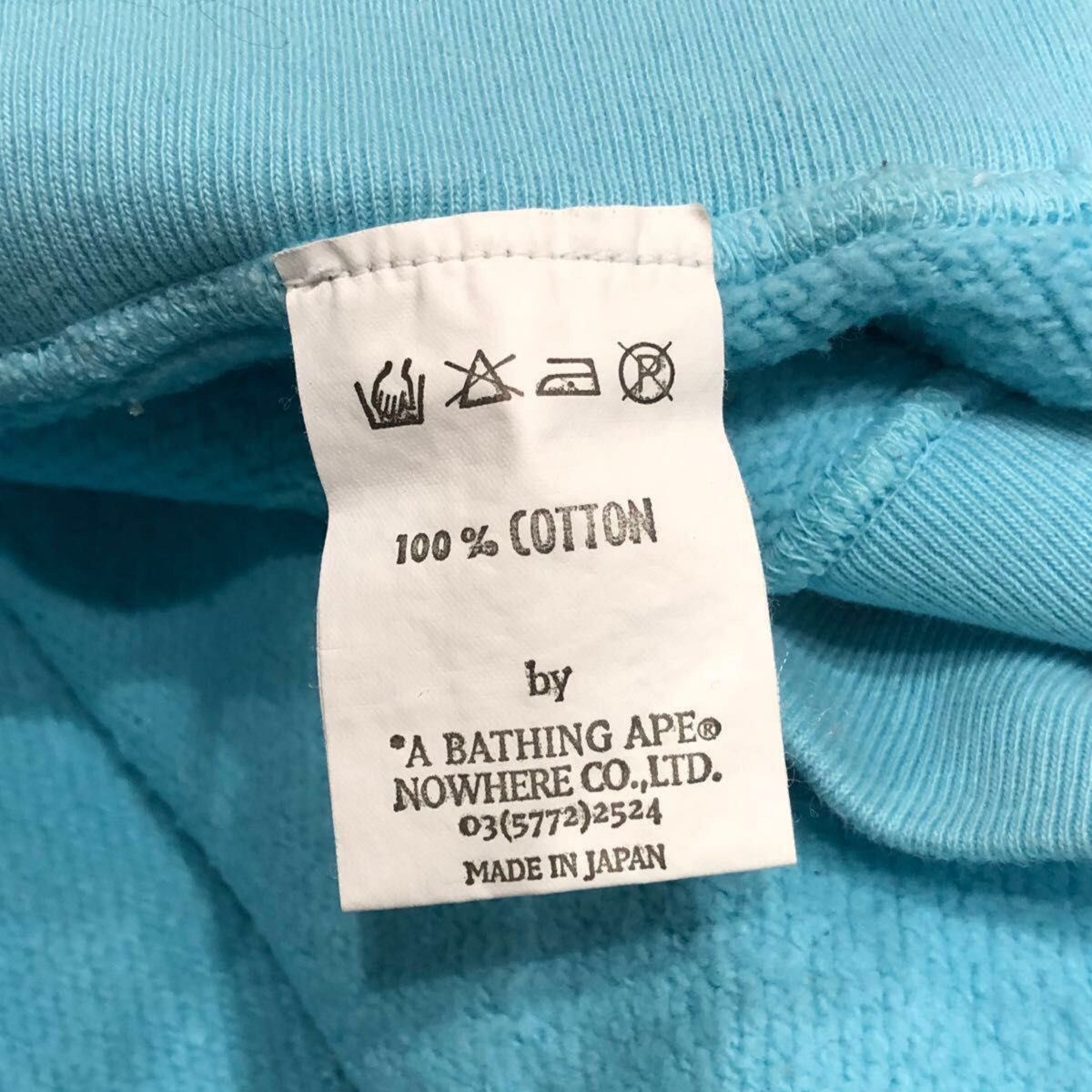 A BATHING APE BABY MILO スウェット サックスブルー L エイプ ベビー