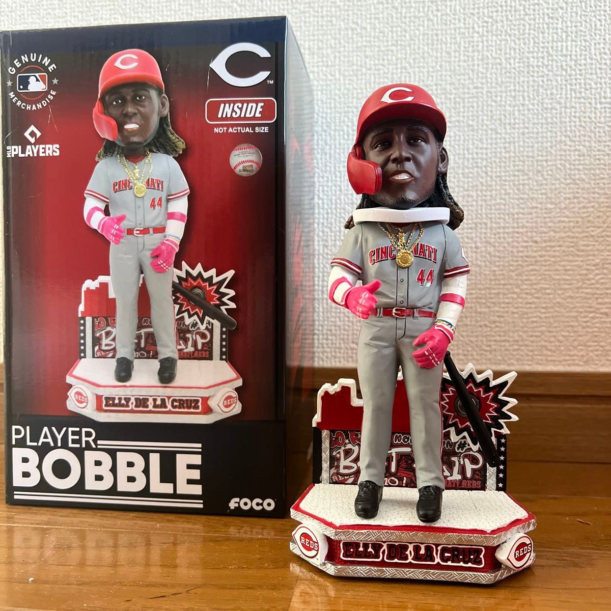 216個限定 エリー・デラクルーズ バットフリップ ボブルヘッド MLB