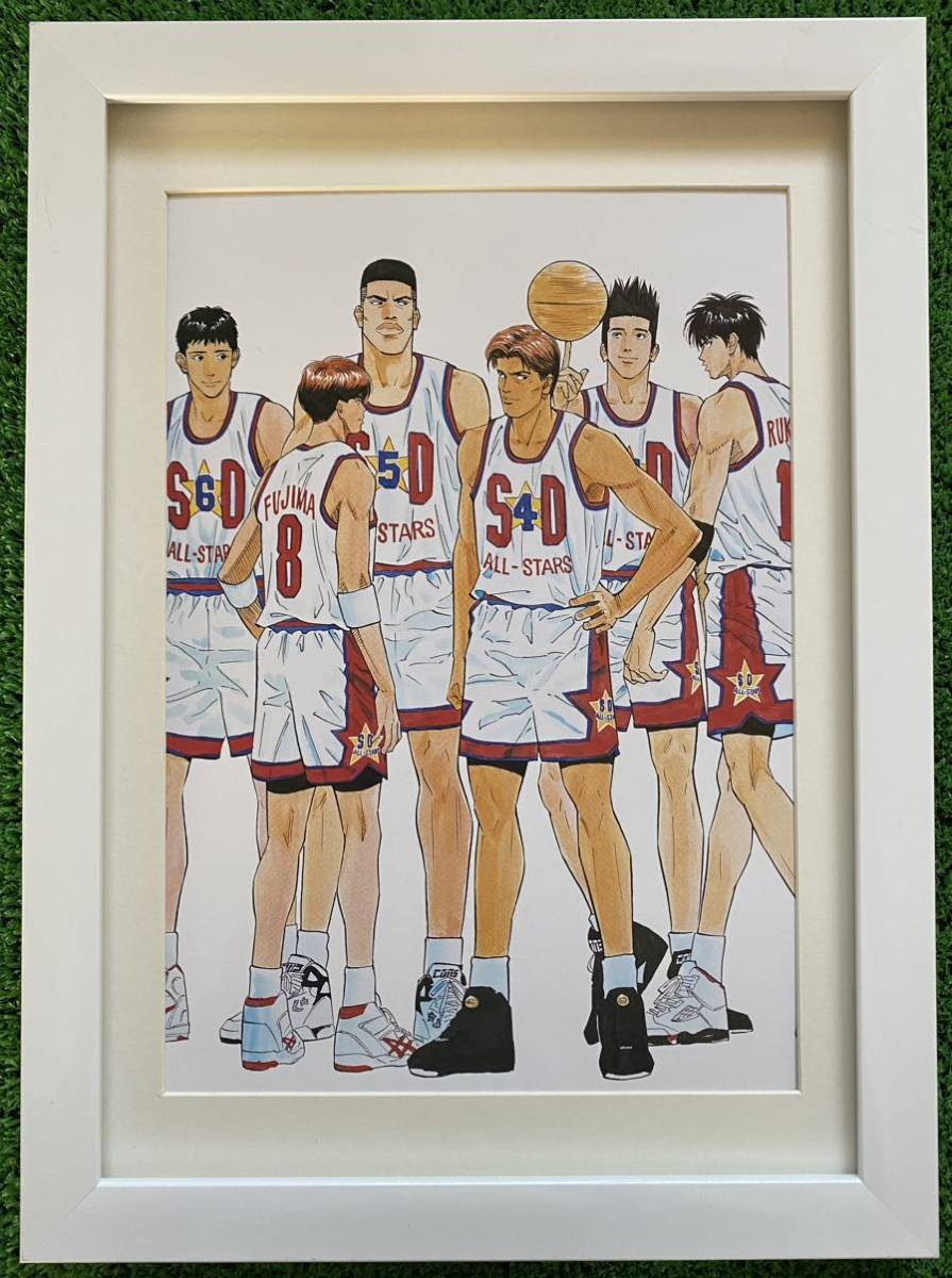 額装品】スラムダンク SLAM DUNK 海外版イラスト 井上雄彦 K 検)セル画
