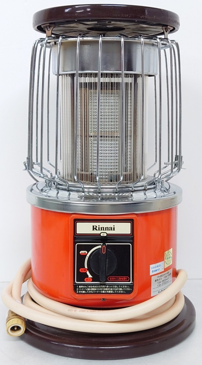 7010【程度良好】ガスストーブ 昭和レトロ LPガス R-690VM-401 7010