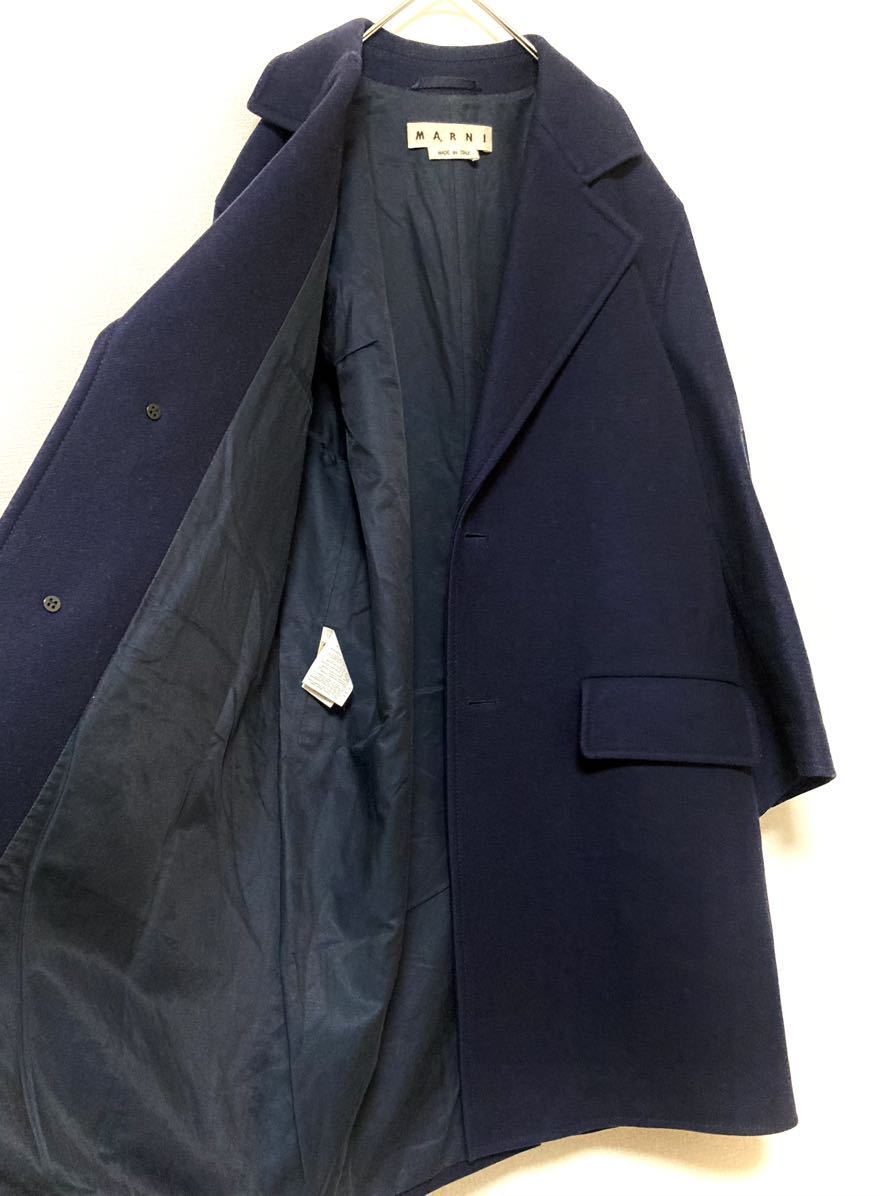 マルニ marni ウール カシミヤ チェスターコート メンズ 44 ジャケット