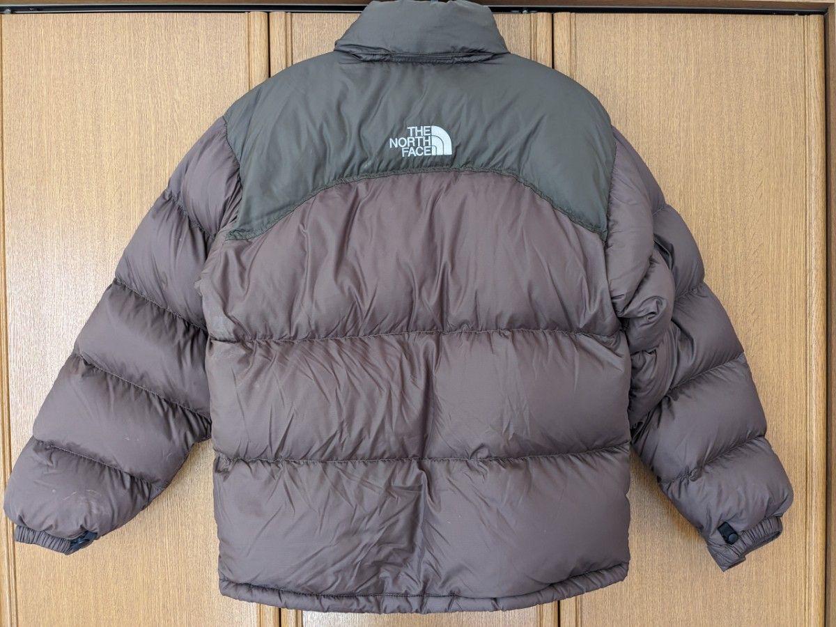 ザ ノースフェイス センターロゴ ヌプシ ダウン Mサイズ 700 茶色