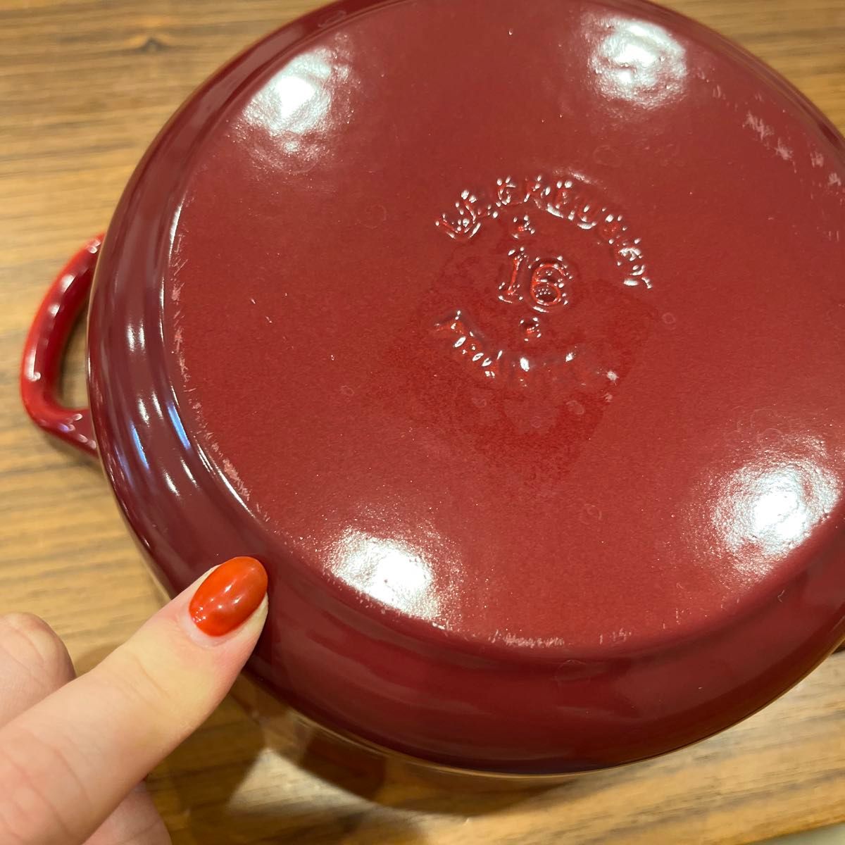 新品 未使用 鍋 ル・クルーゼ ルクルーゼ ルクルーゼ鍋 16cm 赤 両手鍋