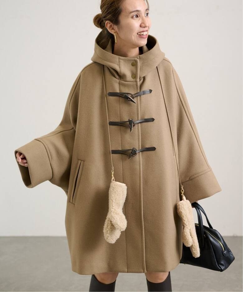 新品 FRAMeWORK フレームワーク メルトンダッフルポンチョコート 38