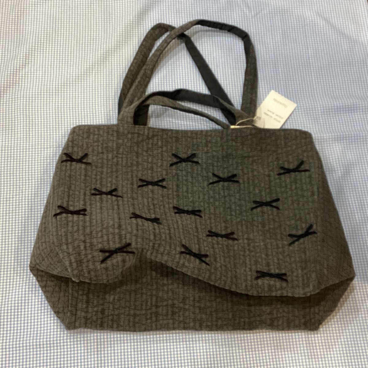 Picnic Bag (M) gypsohila 新品タグ付き BLACK ジプソフィア リボン