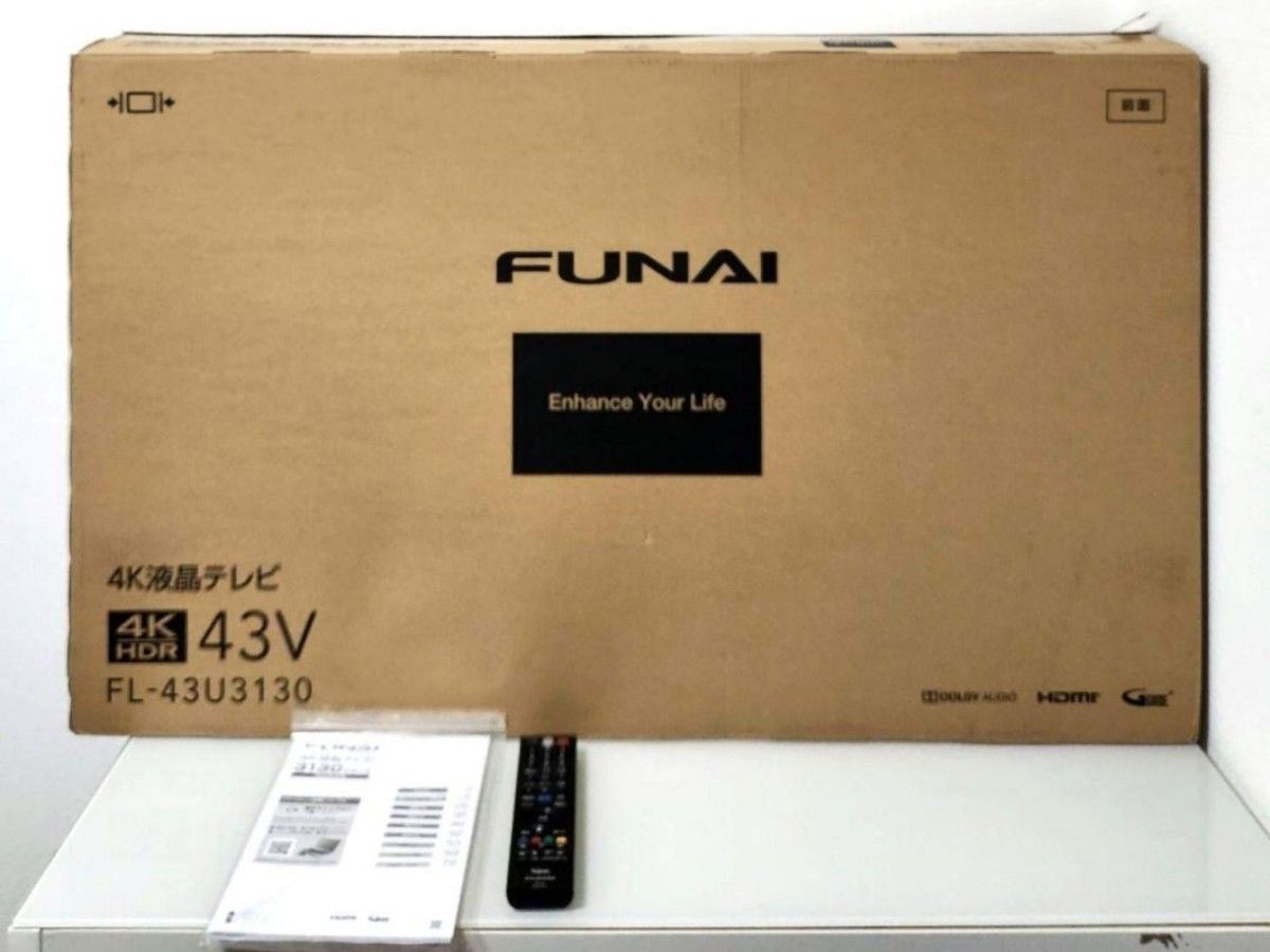 FUNAI フナイ 43V型 液晶テレビ FL-43U3130 4Kチューナー内蔵｜Yahoo