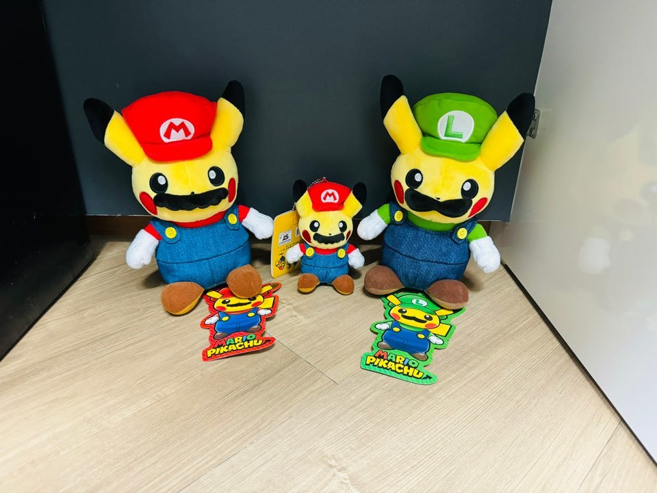 Yahoo!オークション - ポケモンセンター マリオ ピカチュウ ぬいぐるみ