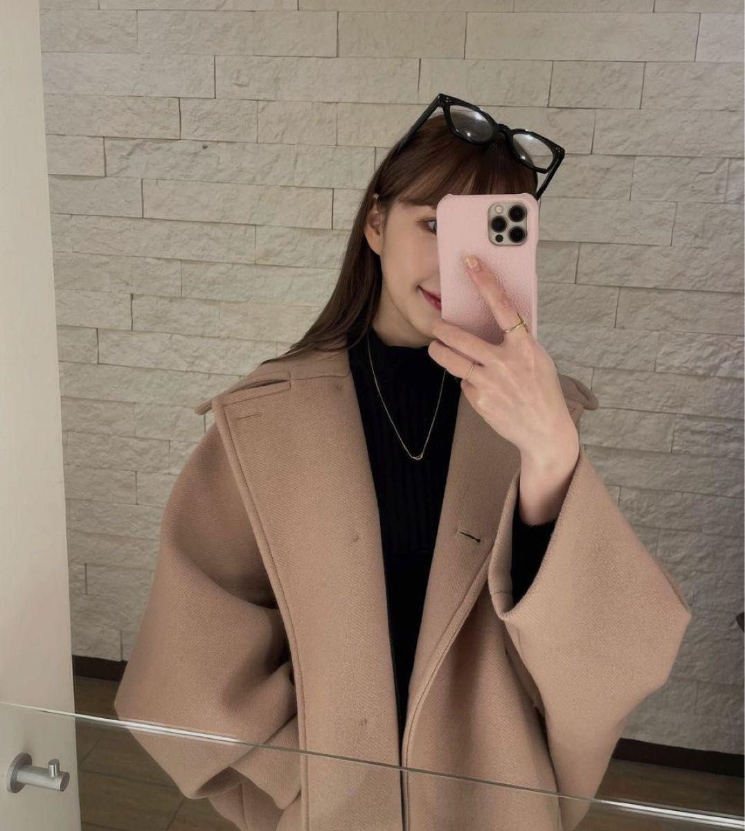 大人気 ZARA ZW COLLECTION ショート ウールブレンド コート XXS P