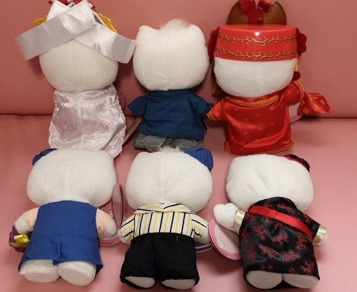 ハローキティ ぬいぐるみ 6体セット タグ付き 2000年マクドナルド