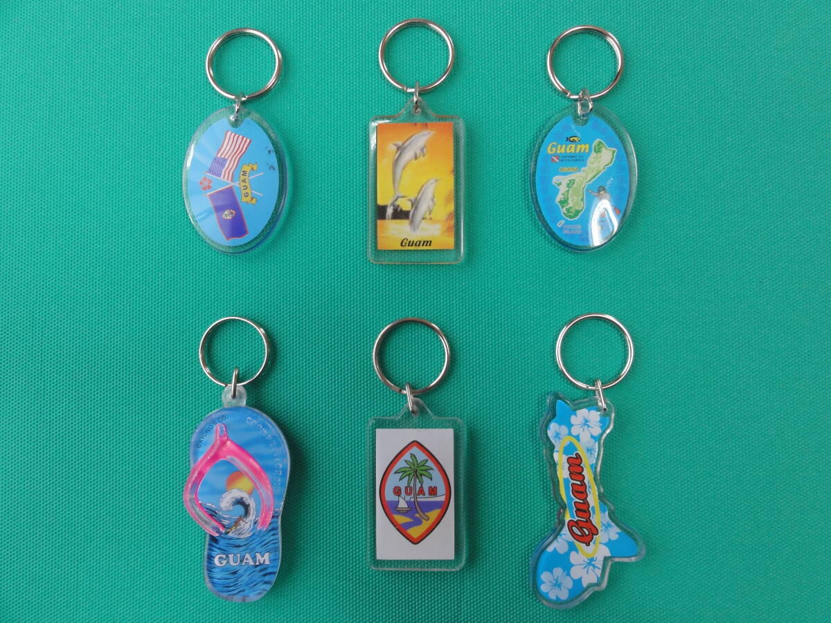 現地にて購入【GUAM グアム キーホルダー 6個セット】USA アイラブ