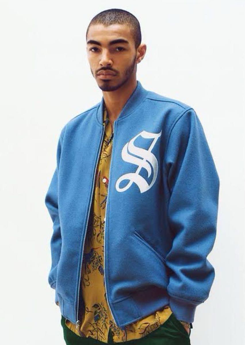 supreme old english zip varsity jacket M ジャケット 刺繍｜Yahoo