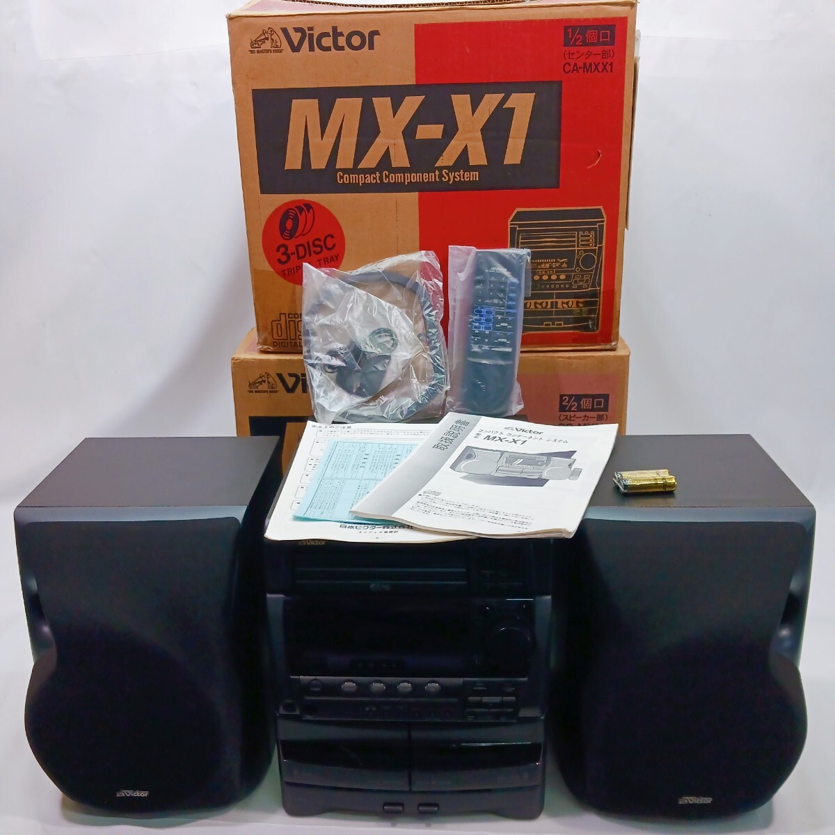 Yahoo!オークション - Victor コンポ MX-X1 本体 スピーカー セット ス