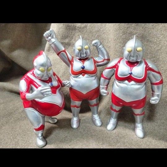 レア デブトラマン ファットラマン 太ってるマン フィギュア 3体セット