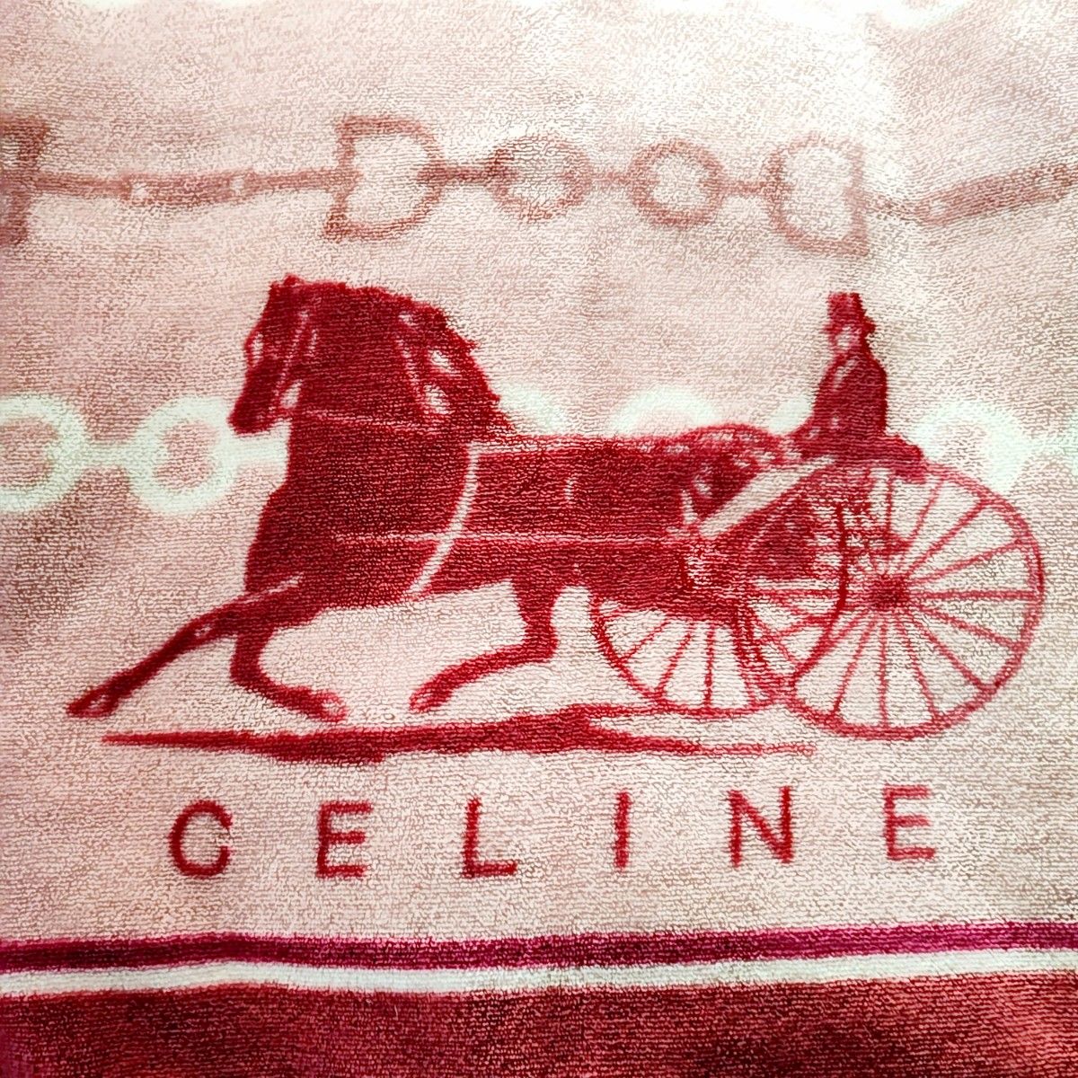 CELINE セリーヌ 膝掛け ブランケット ハーフケット ピンク｜Yahoo