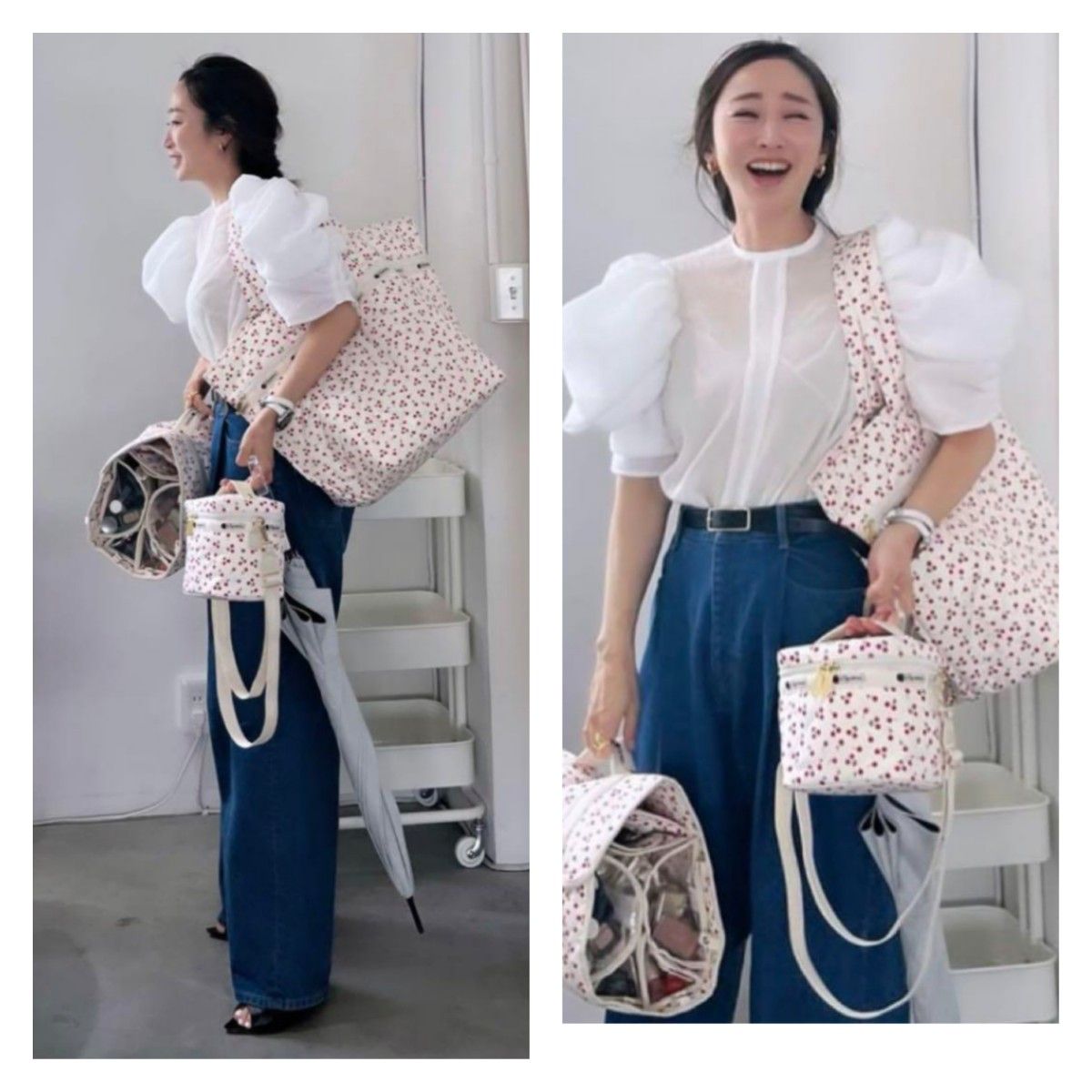 新品未使用・タグ付き】レスポートサック 神崎恵さん コラボ チェリー