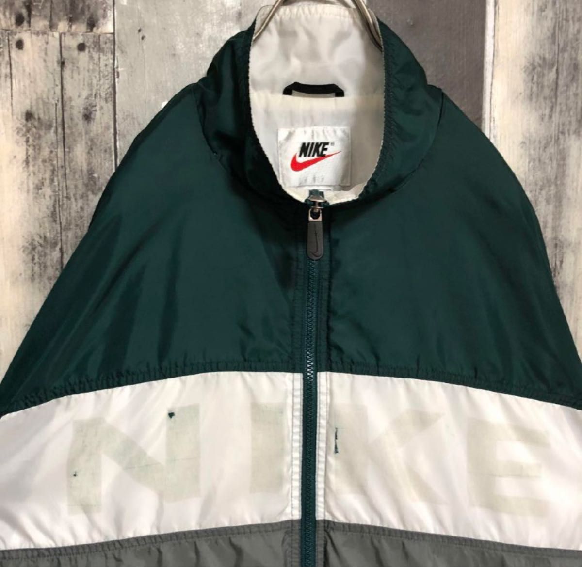 希少 好配色 銀タグ 白タグ 90s ナイキ NIKE ナイロンジャケット