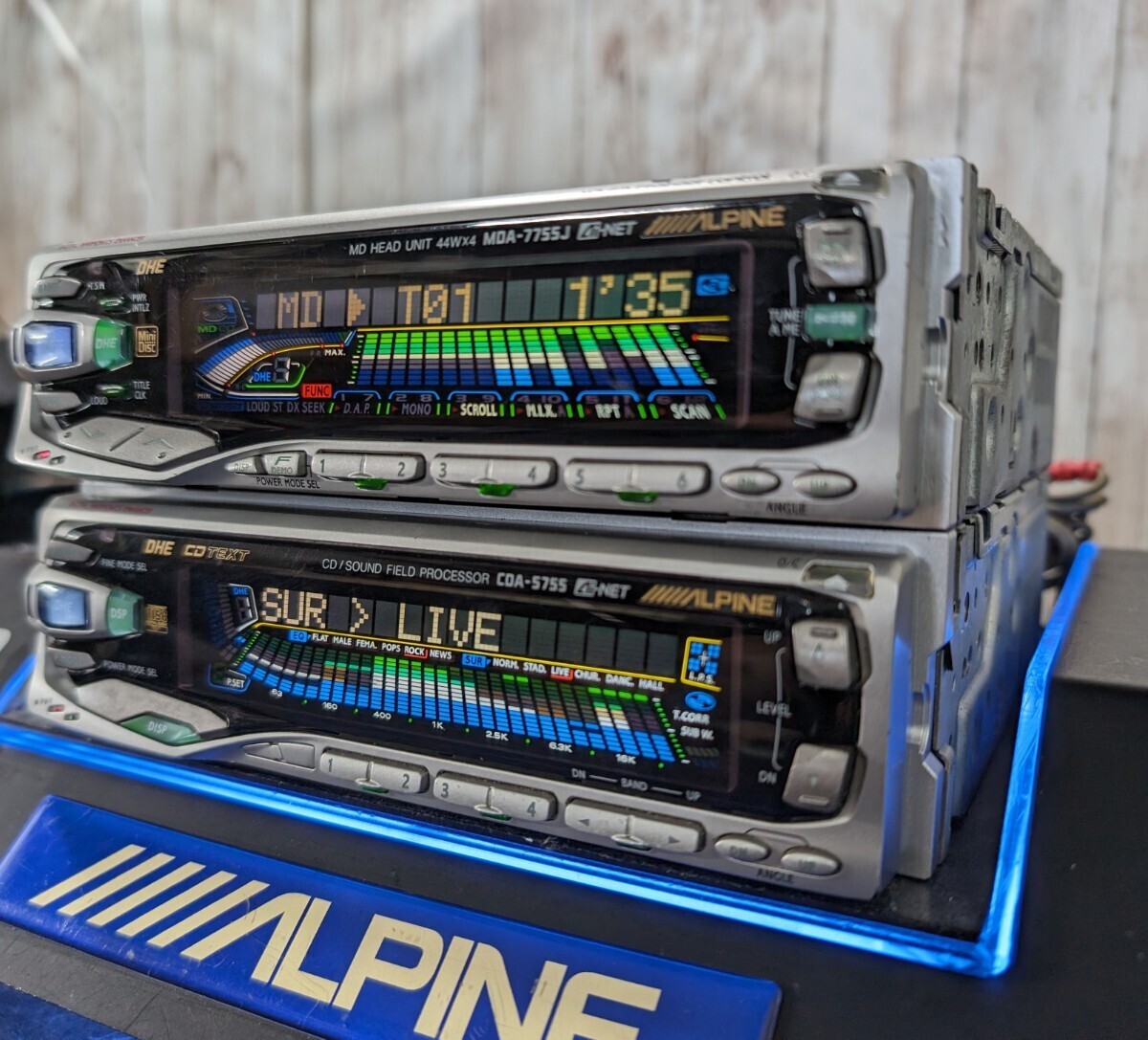Yahoo!オークション - アルパイン CD MD DSP MDA-7755J CDA-5755 サウ