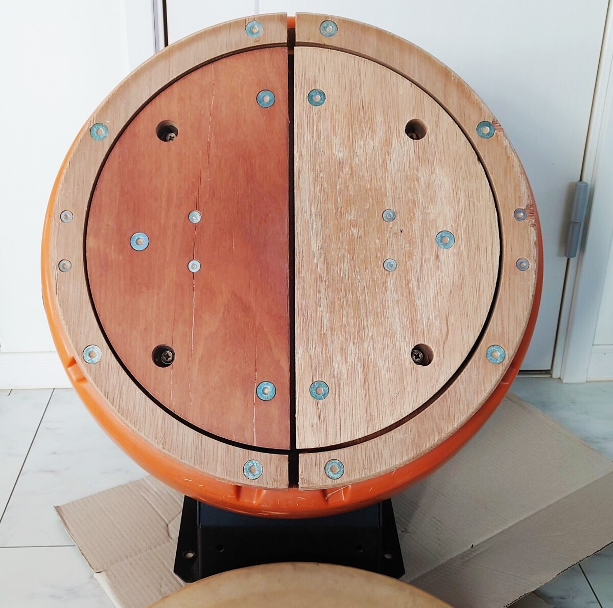 スタンドと太鼓の達人の樽 タル 胴 タイコ アーケード筐体部品 ラバー