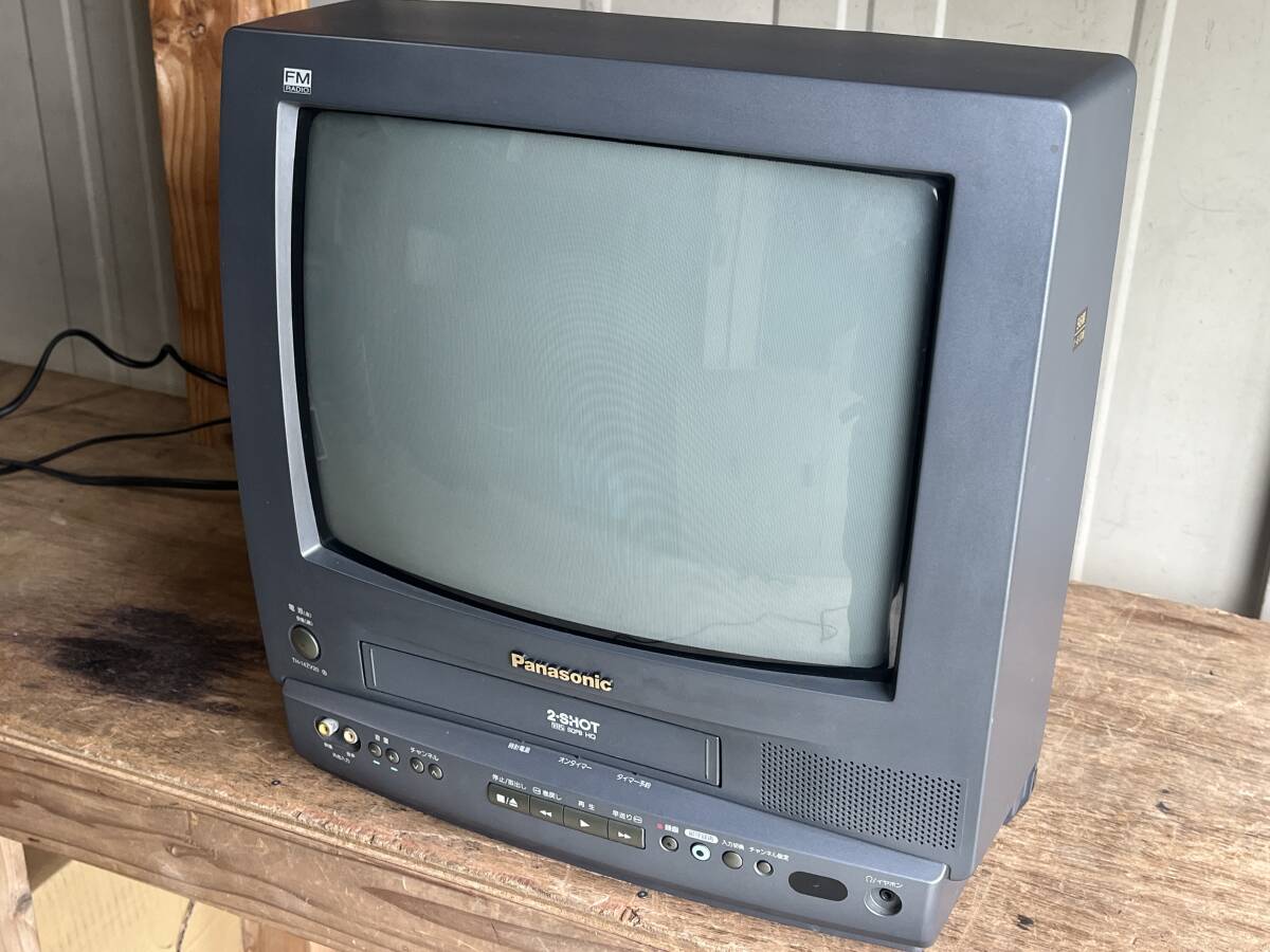 送料無料・即決価格 Panasonic製 ブラウン管テレビデオ「TH-14ZV20
