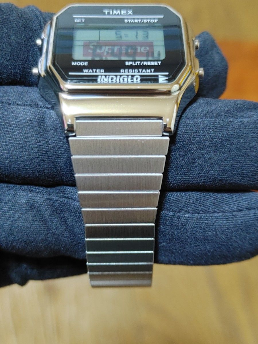Supreme×Timex 19AW Silver デジタル腕時計 シュプリーム タイメックス