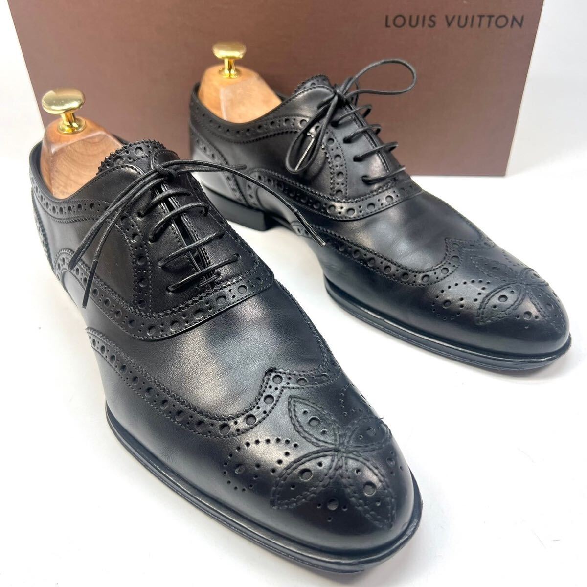 LOUIS VUITTON ルイヴィトン ビジネスシューズ 革靴 レザー 6 1/2 M 25