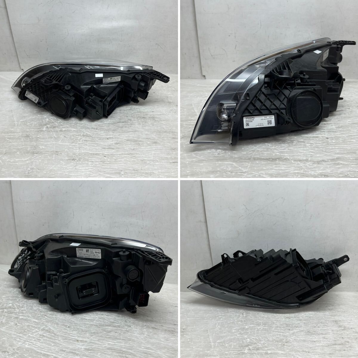 送料込 即決 VOLVO ボルボ V40 MB系 後期 LED 右 ヘッドライト ランプ