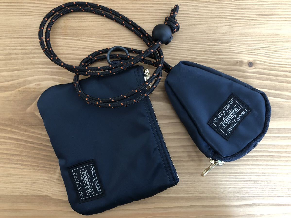 美品 PORTER OFFICER KIT iron blueオフィサーキット 吉田カバン