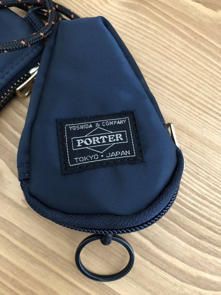 美品 PORTER OFFICER KIT iron blueオフィサーキット 吉田カバン