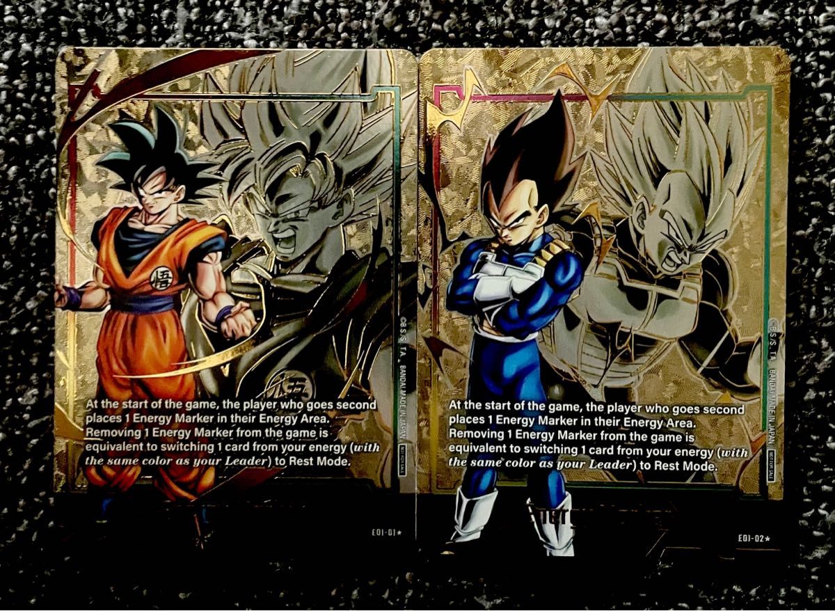 2枚セット】ドラゴンボール エナジーマーカー 孫悟空 ベジータ