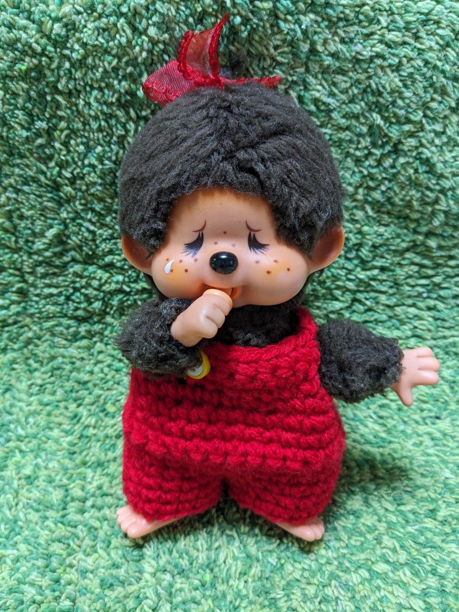 ふたごのモンチッチS 泣き顔 女の子 昭和レトロ セキグチ 当時物