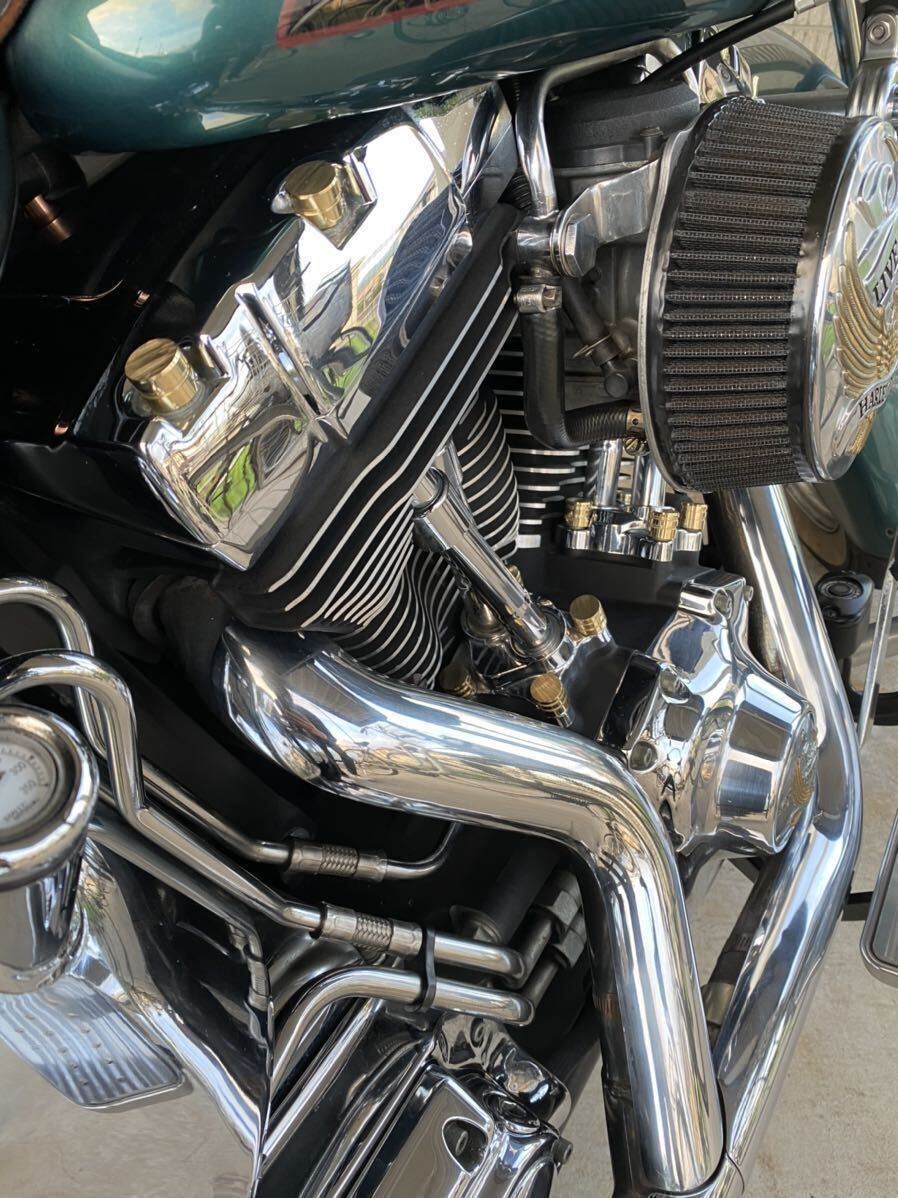 ハーレー 真鍮ボルトカバー14個セット 真鍮 ブラス シリンダーヘッド