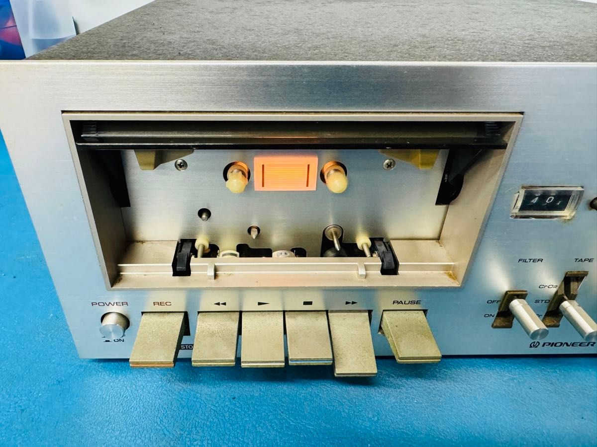 希少品 昭和レトロ pioneerパイオニア ステレオカセットデッキ CT-2
