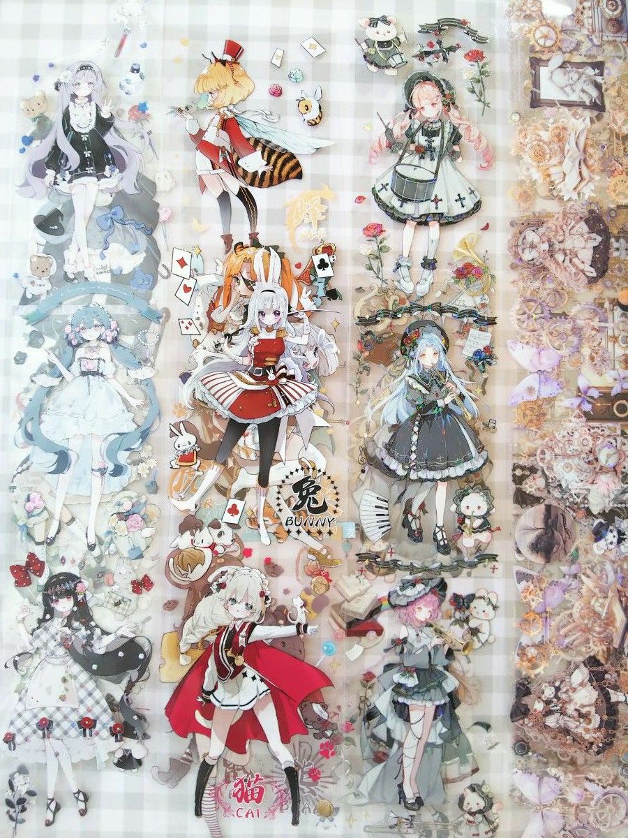 か*ん様 海外マステ まとめ売り16個 新品13・中古3個 人物 巻売り 和紙