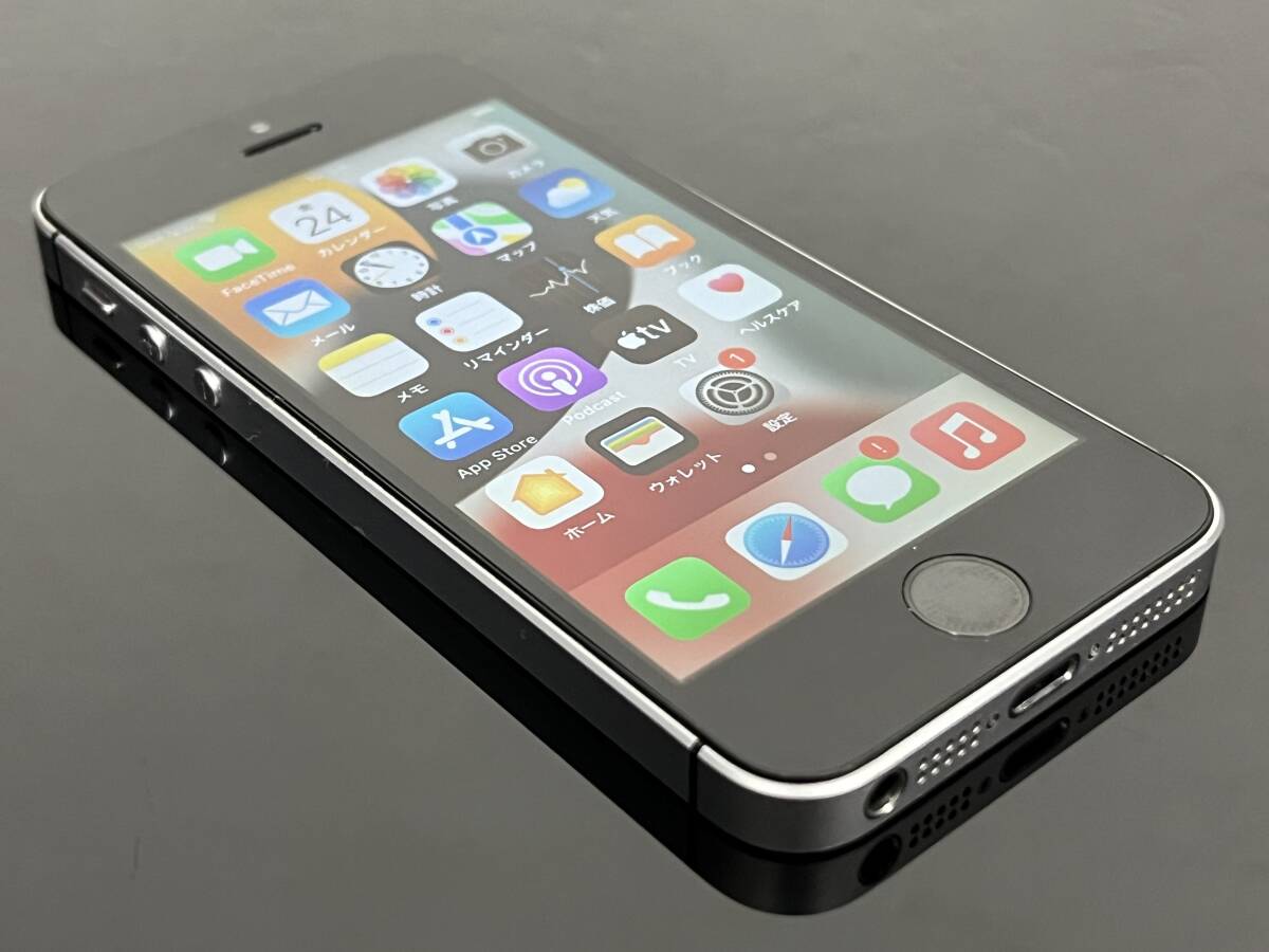 送料無料 iPhone SE 64GB NLM62J/A スペースグレイ SIMFREE 利用制限