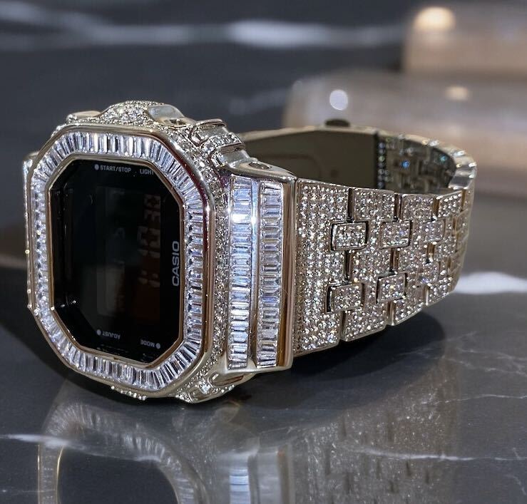 本体付き】G-SHOCK DW5600 カシオーク カスタム Gショック プラチナ