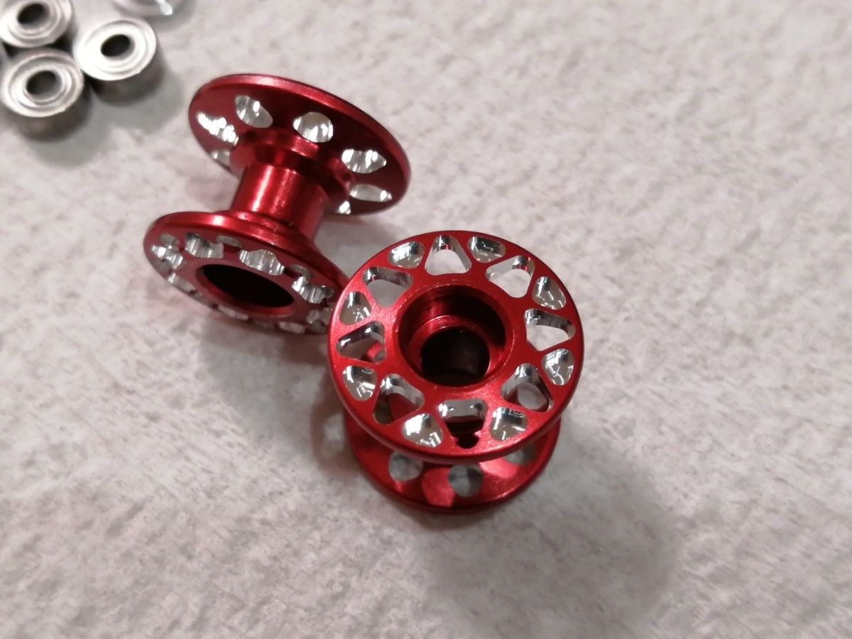 軽量2段アルミローラーセット 13-12mm レッド 赤 94980 マシニング CNC