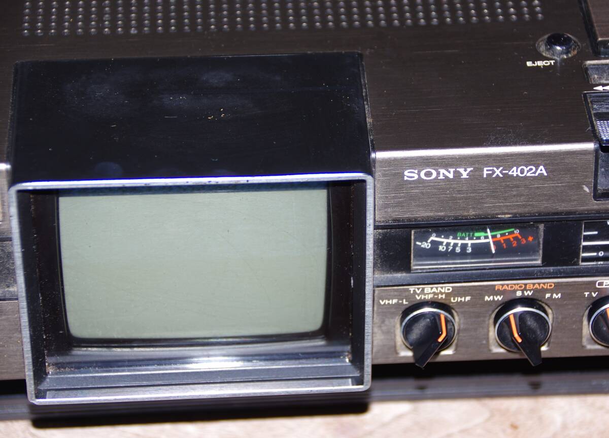 Yahoo!オークション - 【動作品】SONY FX-402A テレビ付ラジカセ ケー
