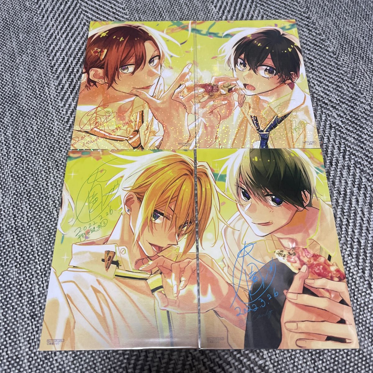 佐々木と宮野 平野と鍵浦 春園ショウ つながるポストカード イラスト