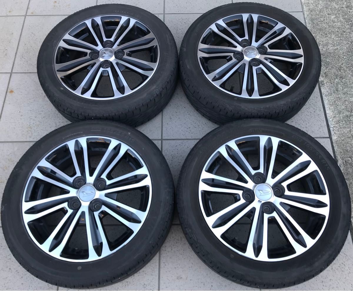 美品 ダイハツ純正 タントカスタム 15インチアルミタイヤホイール