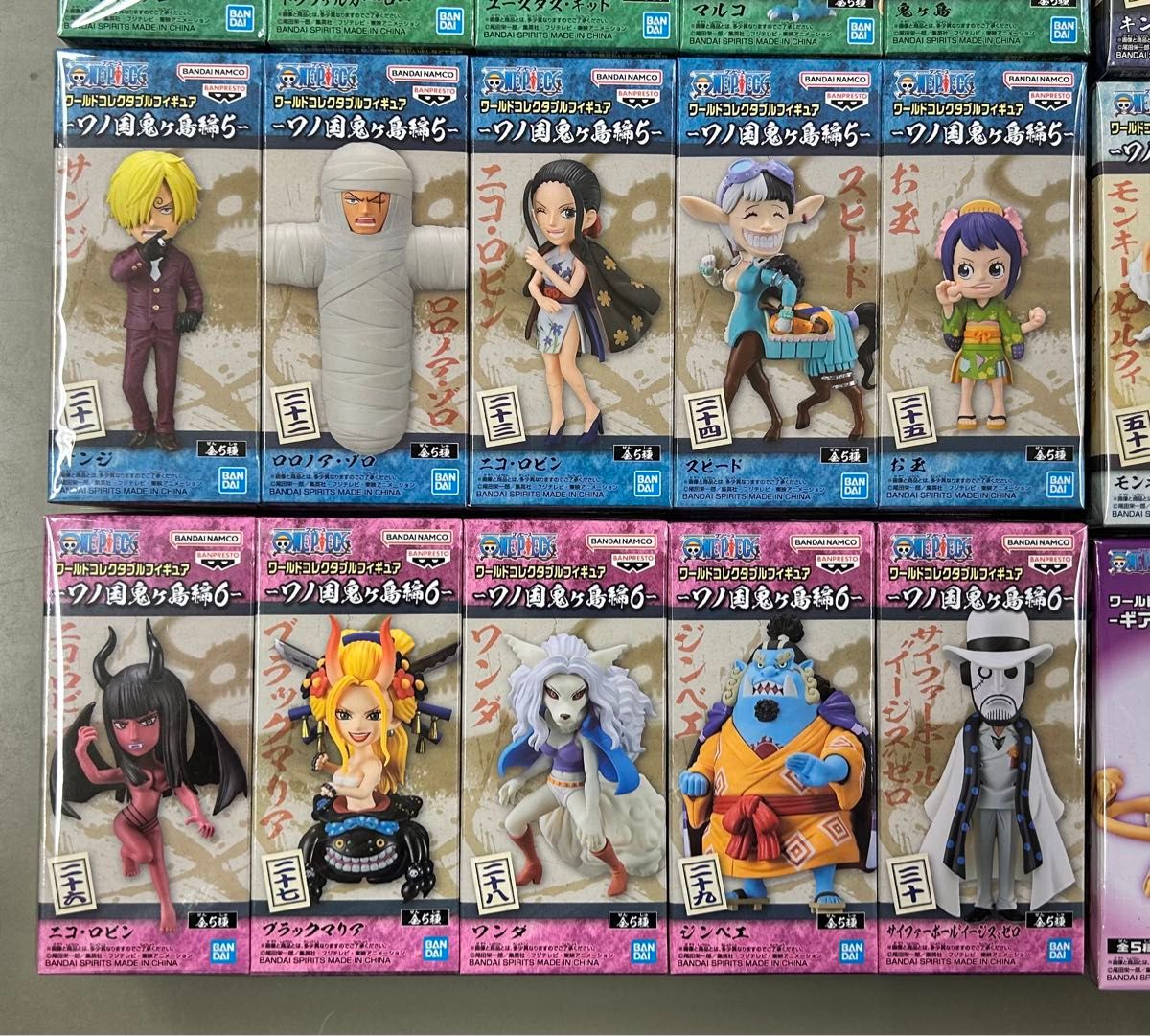 新品未開封】ワンピース ワーコレ ワノ国鬼ヶ島編コンプ+ギア5